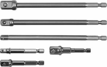 TOYA Yato šesterokotni adapter za nastavke, komplet 6 kosov 1/4", 3/8", 1/2"