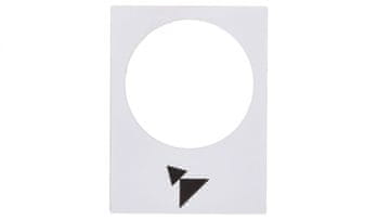 Schneider Napisna ploščica bela pravokotna 30x40 mm NAPREJ počasi-hitro ZB2BY4915