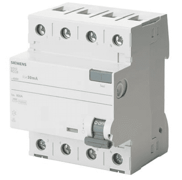 Siemens 4P 40A 0,03A diferencialno varovalko tip A 30mA 400V SENTRON 5SV3344-6