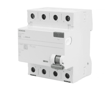 Siemens 4P 40A 0,3A diferencialno varovalko tipa A 300mA 400V Sentron 5SV3644-6