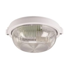Ideus Hermetična stropna svetilka 10W E27 IP65 bela okrogla Salto Ideus 04315