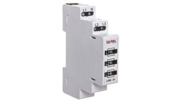Zamel Modularna svetilka 3-fazna zelena 230V/400V 3xLED LKM-01-20 EXT10000037