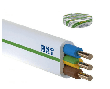 shumee NKT inštalacijski kabel plus sredinski YDYp 3x2,5 oz bel 450/750 /100m/