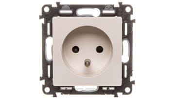 LEGRAND Valena life Enojna vtičnica z/brez 2P+Z z roletami, kremne barve 753284