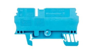 Weidmüller 3-žilni konektor za tračnico 2,5 mm2 moder Ex ZDU 2,5/3AN BL 1608550000