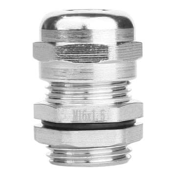 shumee Kabelska uvodnica M16 metrična 4-8 mm IP68 ponikljana medenina DGN 3176