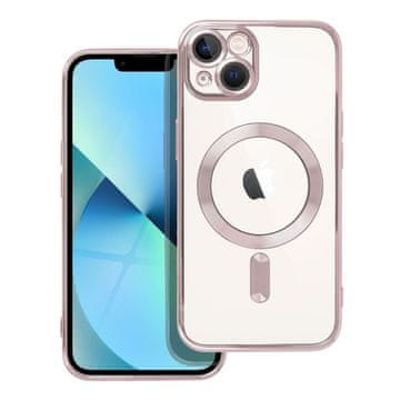OEM Ohišje za iPhone 13 Electro Mag Cover, združljivo z MagSafe, zlato-roza