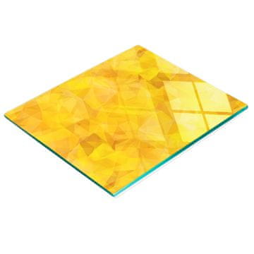 shumee Dekorativna steklena deska za prigrizke Abstraktni trikotniki 60x52 cm