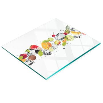 shumee Kuhinjska večnamenska dekorativna utrjena tabla Sadje in voda 60x52 cm