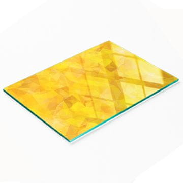 shumee Dekorativna steklena deska za prigrizke Abstraktni trikotniki 80x52 cm
