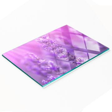 shumee Dekorativna kaljena steklena kuhinjska deska za rezanje sivka 80x52 cm