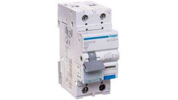 Hager Diferencialno odklopno stikalo RCBO 1P+N C20A 0,03A 6kA Tip AC ADC970D