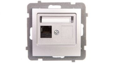 shumee AS Enojna računalniška vtičnica RJ45 kat. 5e MMC srebrna GPK-1G/K/m/18