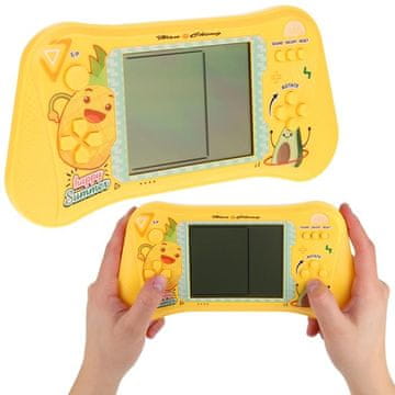 Nobo Kids Elektronska arkadna igra igrača za otroke Tetris konzola zvok - rumena