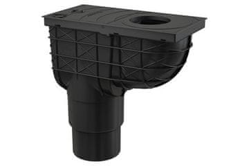 Enpro Sifon za strešni odtok Roof drain trap straight DN O 125/110 mm, black