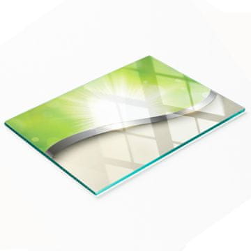 shumee Dekorativna kuhinjska deska za rezanje iz kaljenega stekla s teksturo 80x52 cm