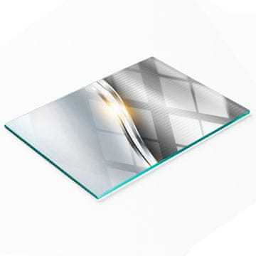shumee Dekorativna kuhinjska deska za rezanje iz kaljenega stekla s teksturo 80x52 cm
