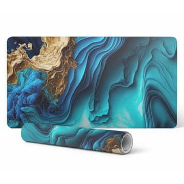 shumee Univerzalna zaščitna podloga za mize in pulte, valovite abstrakcije, 100x50 cm