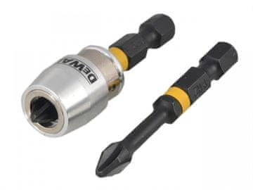 Stanley Dewalt udarni nastavek PH2x50 /2 kosa + magnetno držalo Extreme Impact Torsion