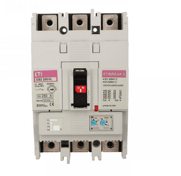 shumee Kompaktni odklopnik 3P 250A 25kA /termomagnetni sprožnik/ EB2 250/3L 004671073
