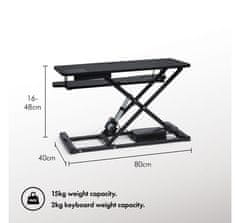 VonHaus električna Sit/Stand delovna platforma