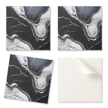 COLORAY Samolepilne vinilne kopalniške ploščice z abstraktnim marmornim vzorcem 9x30x30 cm