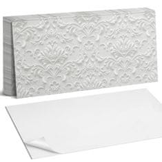 COLORAY Dekorativne vinilne talne ploščice z elegantnim reliefnim vzorcem 10x40x20 cm