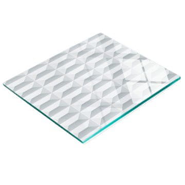 shumee Steklena kuhinjska deska za rezanje z grafičnimi geometrijskimi liki 60x52 cm