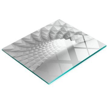 shumee Dekorativna steklena deska za rezanje in serviranje Abstraktni tunel 60x52 cm