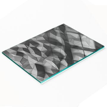 shumee Kaljena steklena kuhinjska deska za rezanje z dekorativno 3D grafiko 80x52 cm