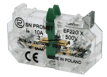 PROMET Priključni element EF22GX za krmilne gumbe serije NEF22 in NEK22M W0-Ł EF22GX