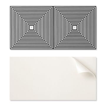 COLORAY Vinilne ploščice s tiskanimi koncentričnimi črtami v kvadratih 10x40x20 cm