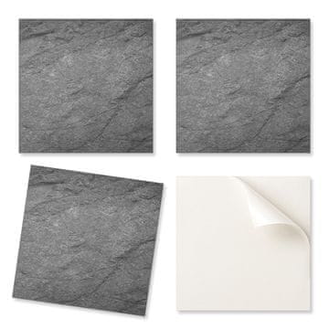 COLORAY Vinilne stenske ploščice z grafiko za hodnik, tekstura naravnega kamna, 20x20x20 cm