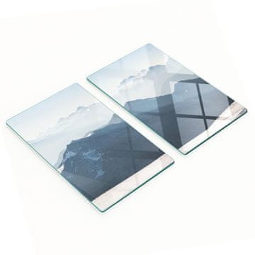 shumee Steklene dekorativne deske za serviranje prigrizkov Mountain Peak 2x30x52 cm