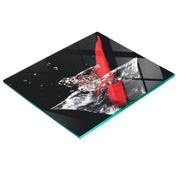 shumee Kaljena večnamenska dekorativna steklena tabla za napitek iz čilija 60x52 cm