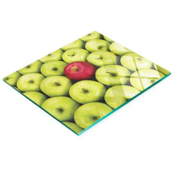 shumee Kuhinjska večnamenska dekorativna deska iz kaljenega stekla jabolko 60x52 cm