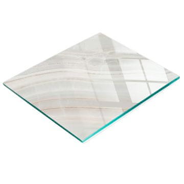 shumee Dekorativna steklena kuhinjska deska za rezanje z marmorno teksturo 60x52 cm