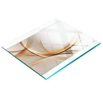 shumee Elegantna in trpežna steklena tabla z abstraktnim valovnim potiskom 60x52 cm