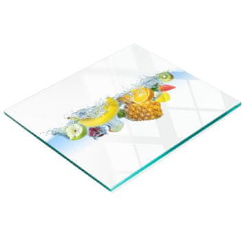 shumee Kuhinjska večnamenska dekorativna steklena tabla s sadjem, podvodna 60x52 cm
