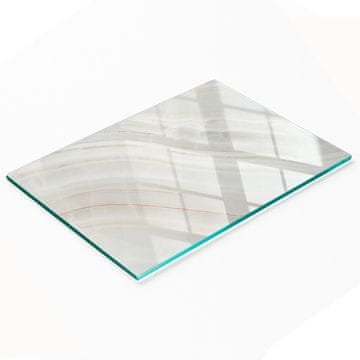shumee Dekorativna steklena kuhinjska deska za rezanje z marmorno teksturo 80x52 cm