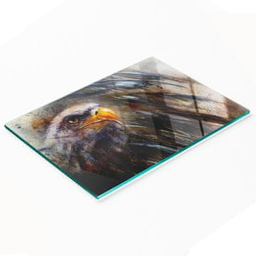 shumee Dekorativna kuhinjska steklena deska za rezanje in serviranje Eagle 80x52 cm