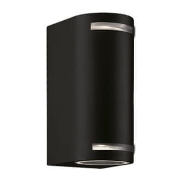 Ideus Zunanja vrtna stenska svetilka črne barve IP44 35W FOREST 2xGU10 C 03012