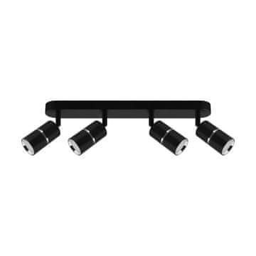 Ideus Stenska svetilka črna krom IP20 premična diora SPT GU10 4L 4x35W Ideus 04266