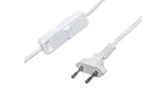 Zamel Priključni kabel s stikalom SP/Š-400 cm bel SP/Š-400/2X0,75/-BIA YNS10000532