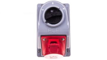 PCE Fiksna vtičnica s stikalom L-0-P 16A 5P 400V IP44 kombinirana-POL 960615401W