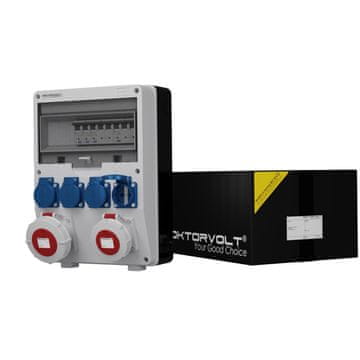 shumee Razdelilna omarica za stavbe TD-S 32A 16A IP67 4x230V Schuko Doktorvolt 0069