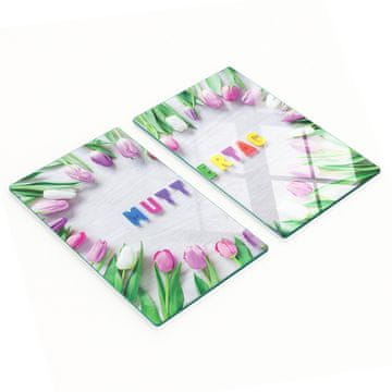 shumee Kaljene večnamenske dekorativne steklene table za materinski dan 2x30x52 cm
