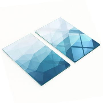 shumee Steklene dekorativne plošče za serviranje prigrizkov Abstrakcija 2x30x52 cm
