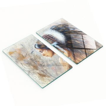 shumee Kuhinjske večnamenske dekorativne steklene plošče indijske barve 2x30x52 cm