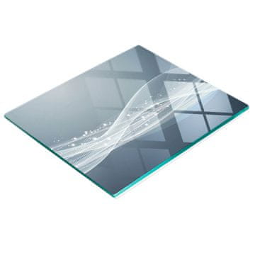shumee Dekorativna steklena deska za rezanje in serviranje Abstraktni val 60x52 cm
